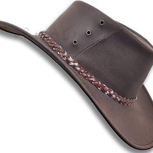 Oztrala Kangaroo Leather Outback Hat